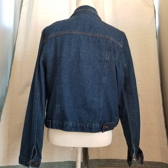 *SOLD* BCBG Dark Denim Jacket - Picture 3 of 5